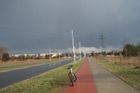 pierwsze grzmoty tego roku nad miastem