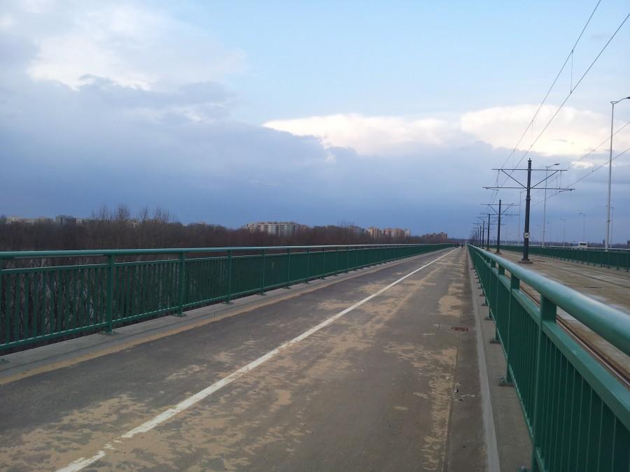 Most Pólnocny - widok na Tarchomin