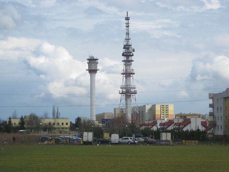 Wieże radiowo - telewizyjne na poznańskim Piątkowie