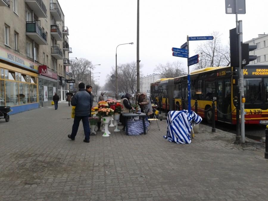 Kwiaciarka przy Placu Wilsona