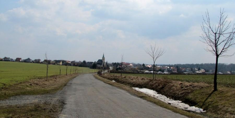 Pusta Polom z drogi do Podvihova