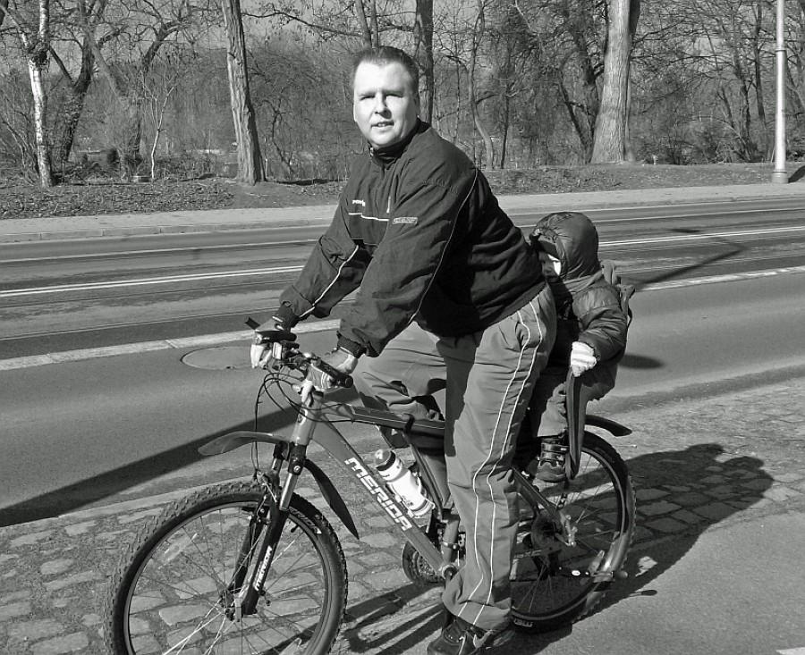 Arkońska - z moim Kacprem w drodze na Jasne Błonia