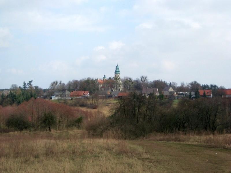 Dąbrówka Kościelna z oddali