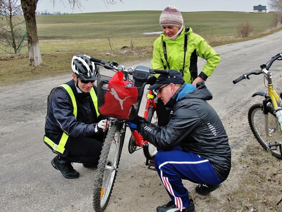 Coś rowery po zimowej przerwie szwankują.