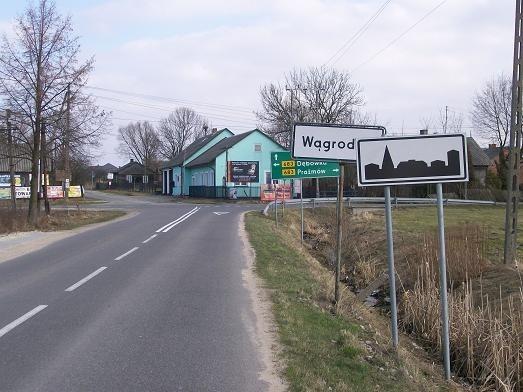 Dla odmiany perspektywa skrzyżowanai dróg Jazgarzew Gabryelin i Prażmów-Zalesie Górne