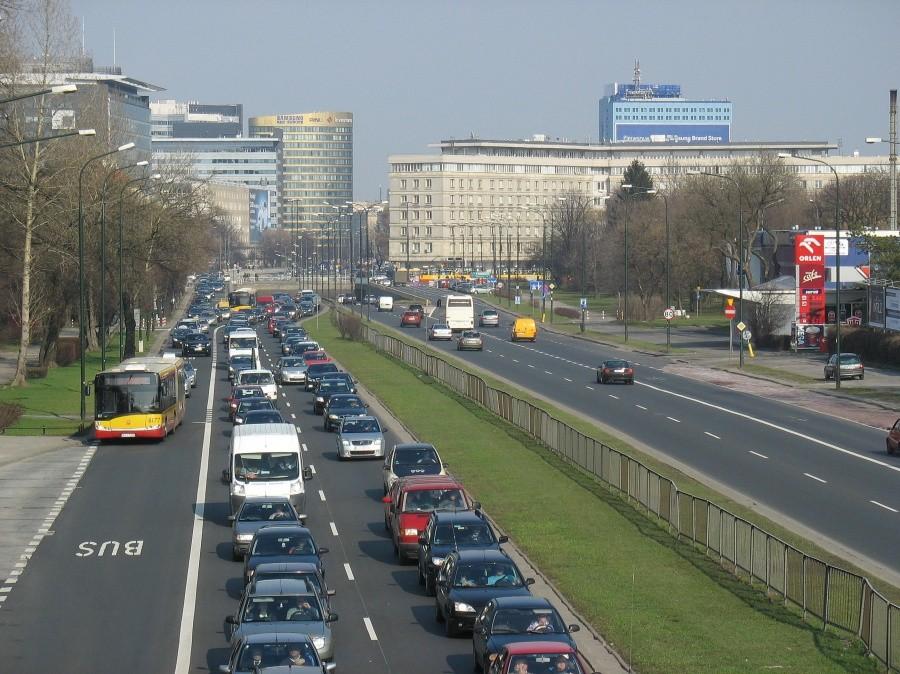 Wawelska, widok w kierunku al. Niepodległości