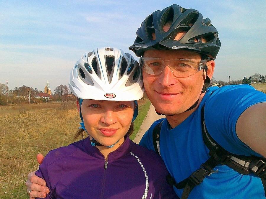 Zdjęcie na ścianę. Tą z rowerem oczywiście :)