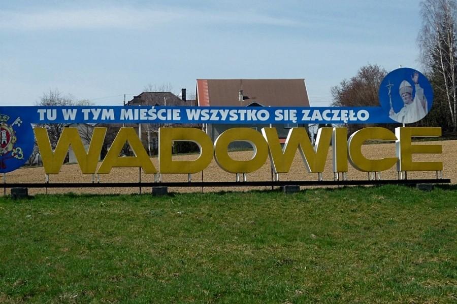 Przy wjeździe do Wadowic