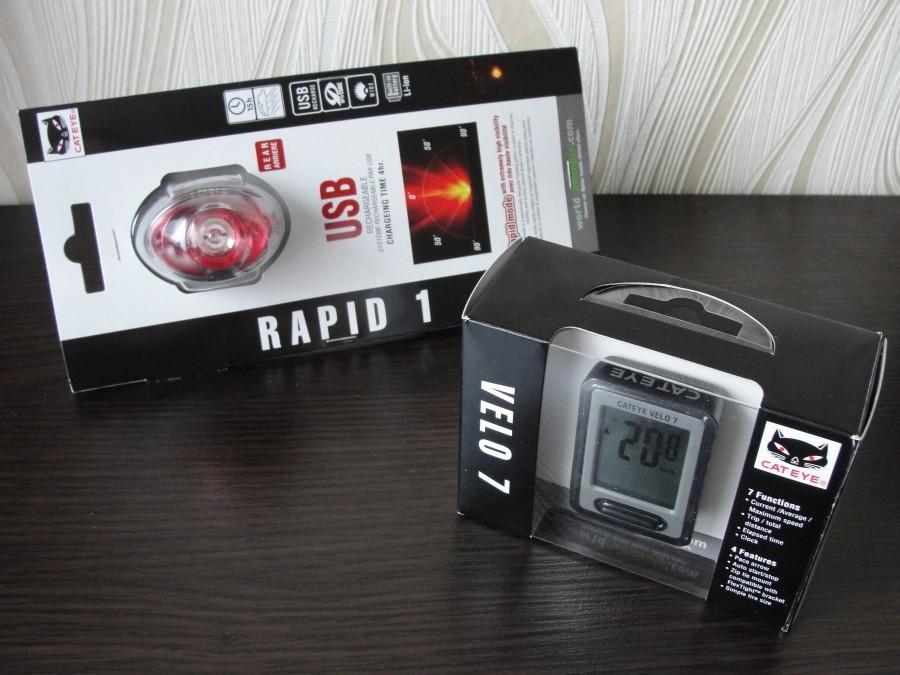 Cateye Rapid 1 i Velo 7