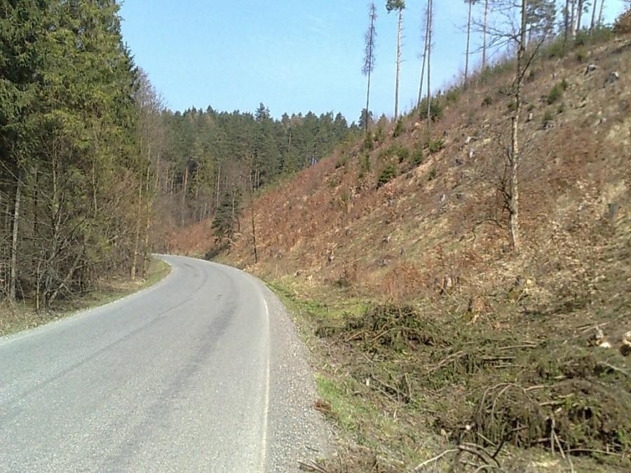 Zjazd do miejscowości Nove Sedlice