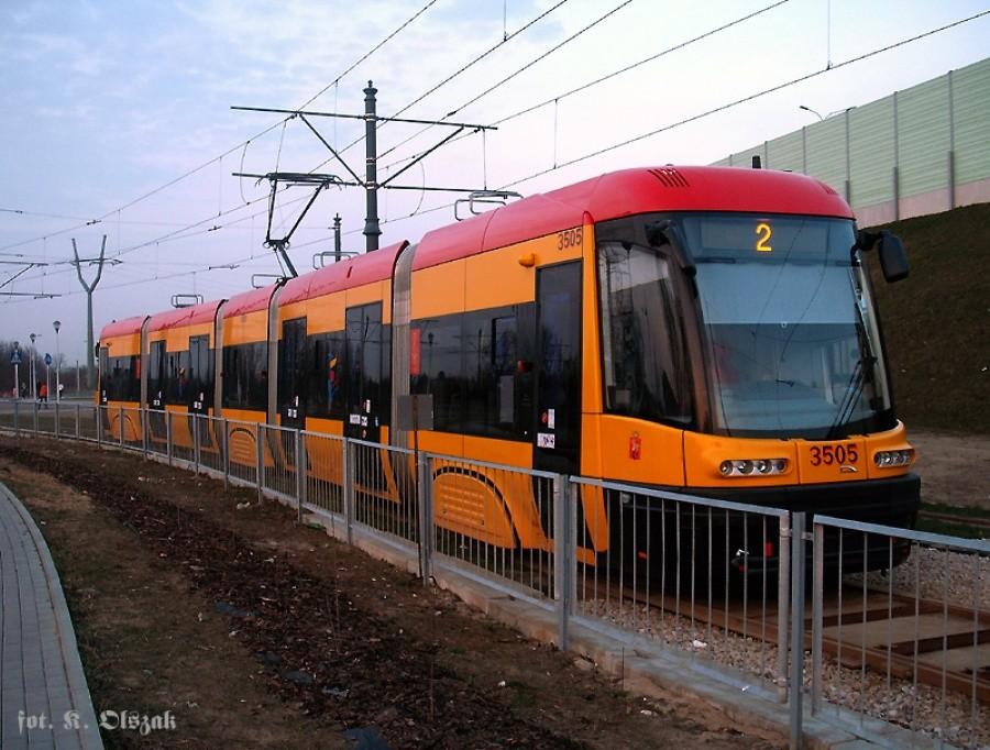Tramwaj dojechał do Tarchomina (1)