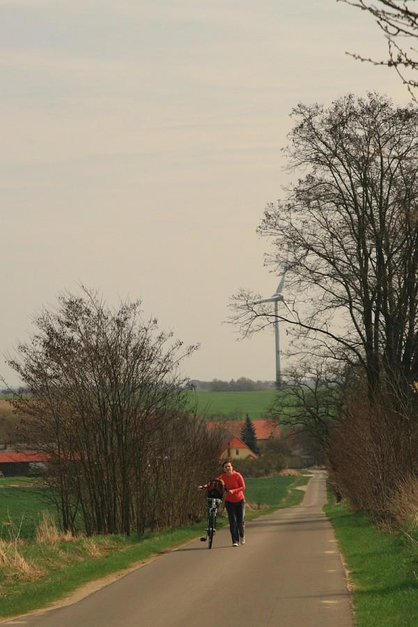 Pod górkę z Schönfeld w stronę Penkun