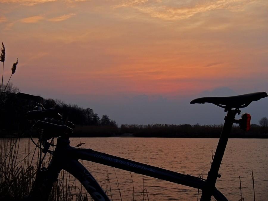 Rowerowy zachód słońca