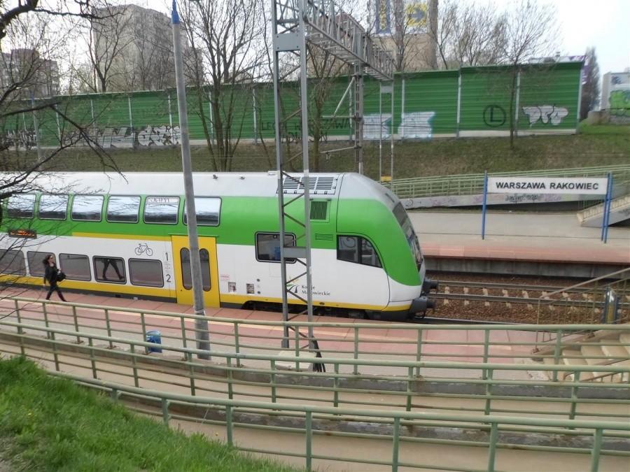 Z pierwszym wagonie jest miejsce dla rowerów (i rowerzystów).