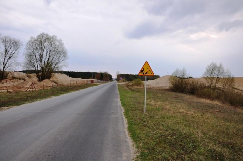 Droga powrotnado Walkowic - tereny żwirowni