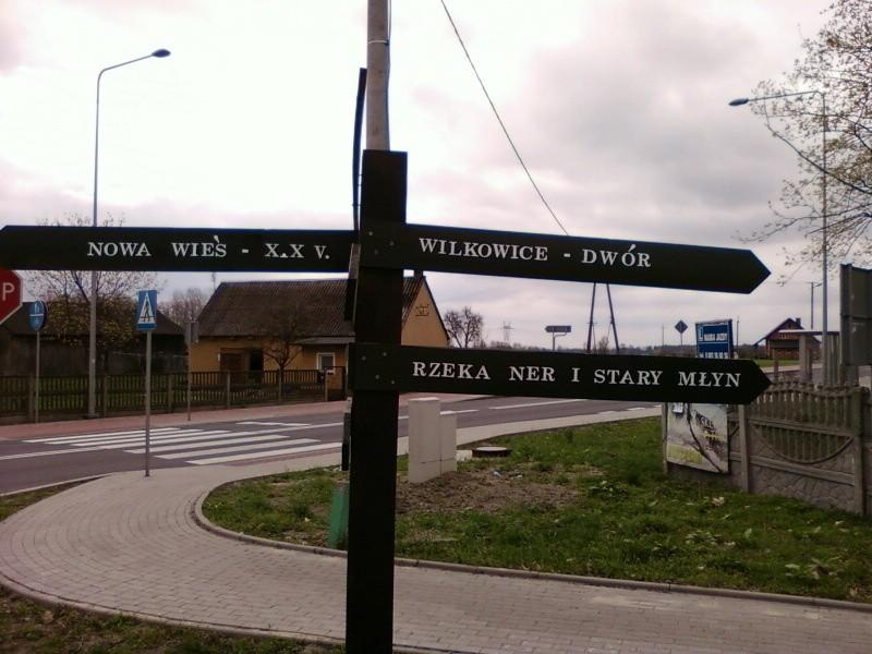 Drogowskaz w Turze