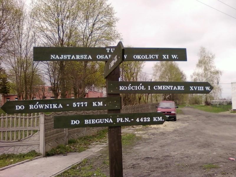 Drogowskaz w Turze