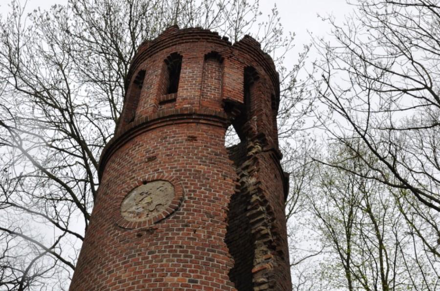 Wieża Bismarcka w Wieleniu - niestety dużo już z niej nie zostało...