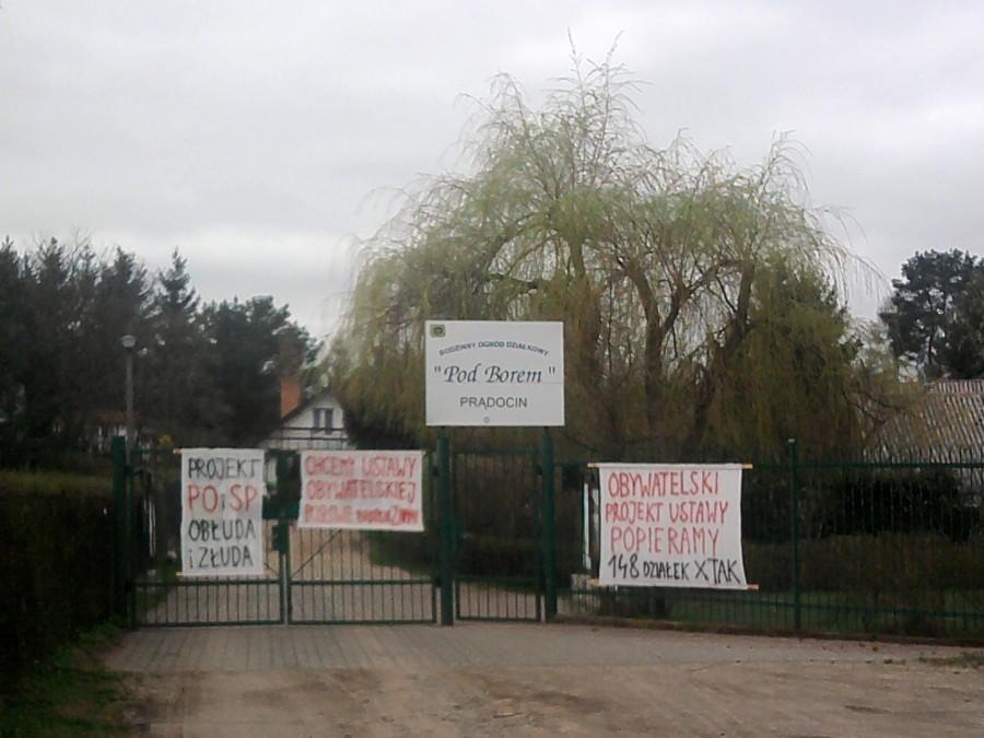 Działkowcy walczą