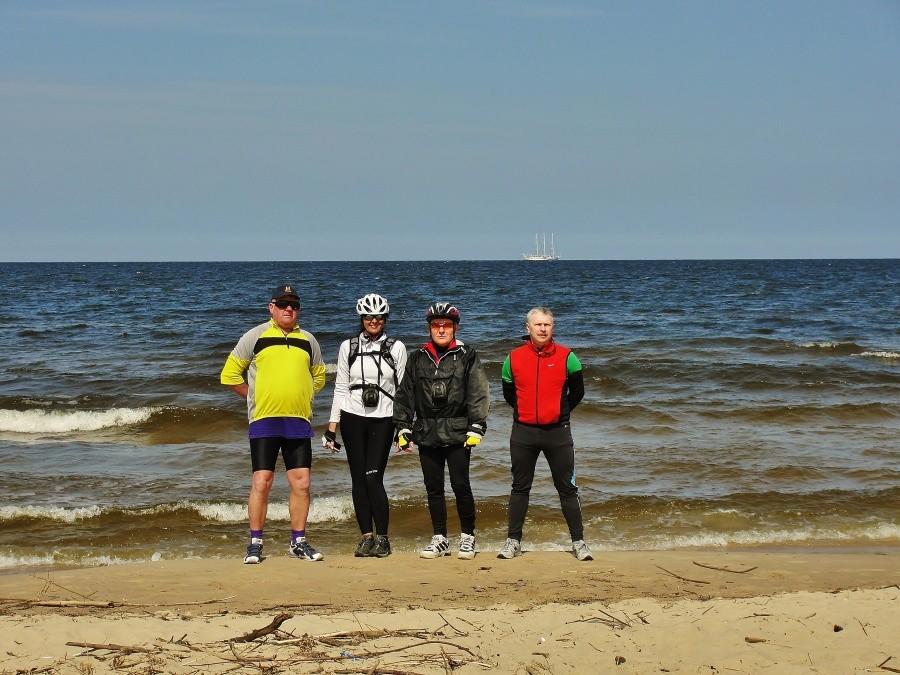 Na plaży w Sobieszewie.