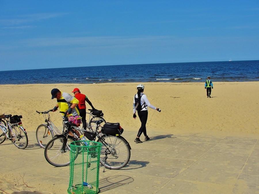Na plaży w Sobieszewie.