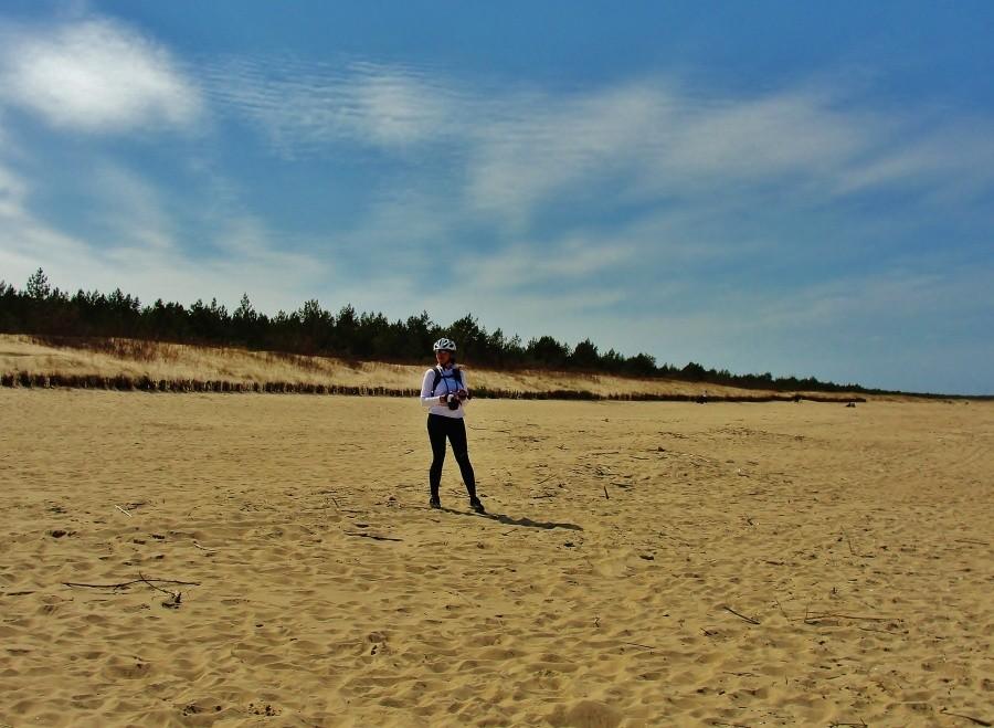 Na plaży w Sobieszewie.
