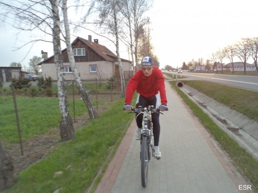 Kazimierzowo - ścieżka rowerowa przy E7