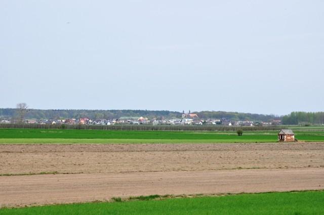 Widok na Lubasz z okolicy Stajkowa