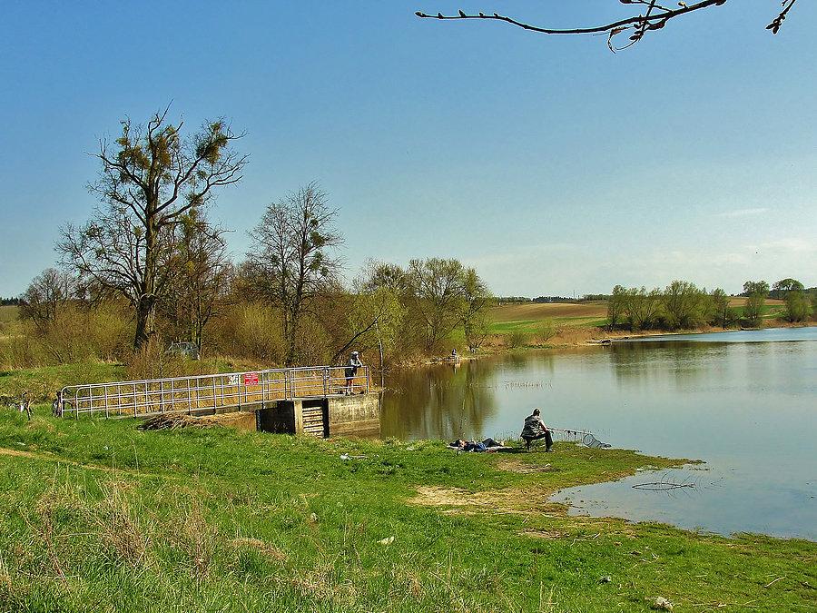 Nad jeziorem Rokickim.