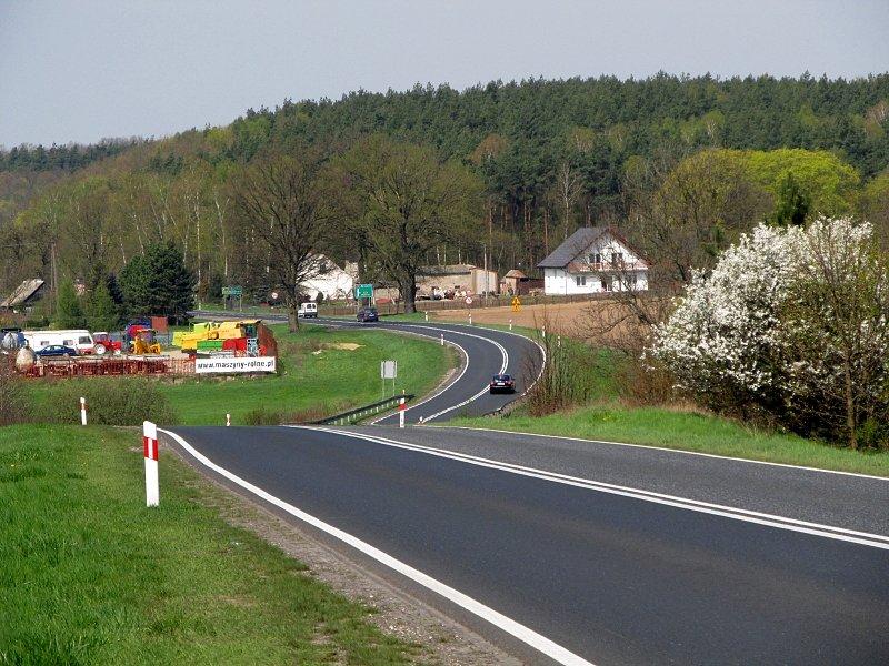 ruchliwa droga ze ślesina do Bydgoszczy