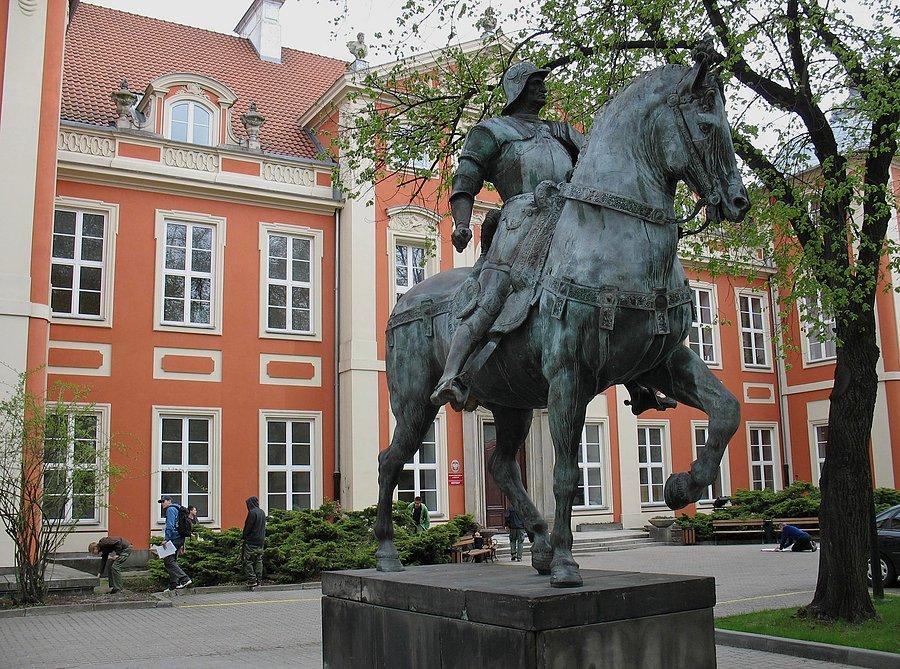 Pałac Czapskich i kopia, kopi, szczecińskiego kondotiera z Wenecji