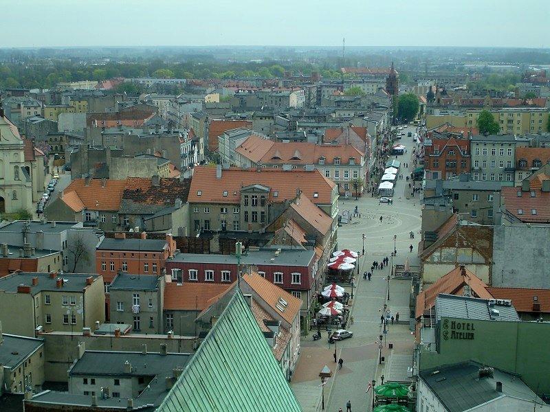 Panorama Gniezna - ul. Tumska i Rynek