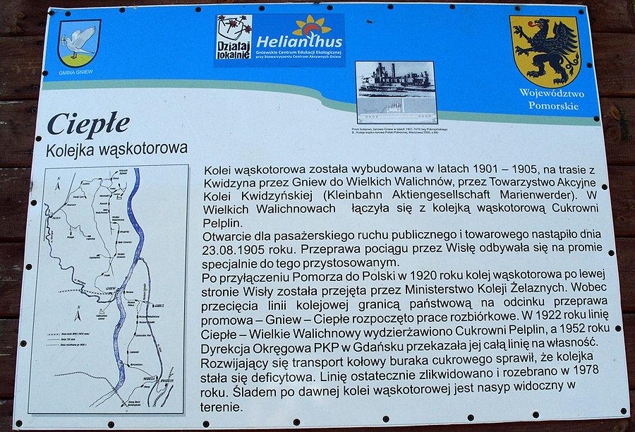 Informacja o kolejce wąskotorowej