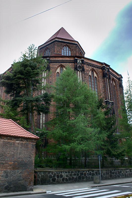 Kolegiata - widok od strony ul. Kazimierza Wielkiego