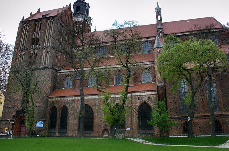 Kolegiata - widok od strony ul. Krzywoustego