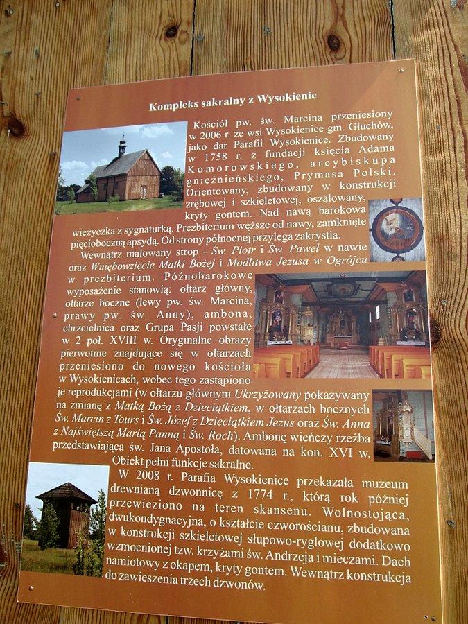 Kościół - tablica informacyjuna