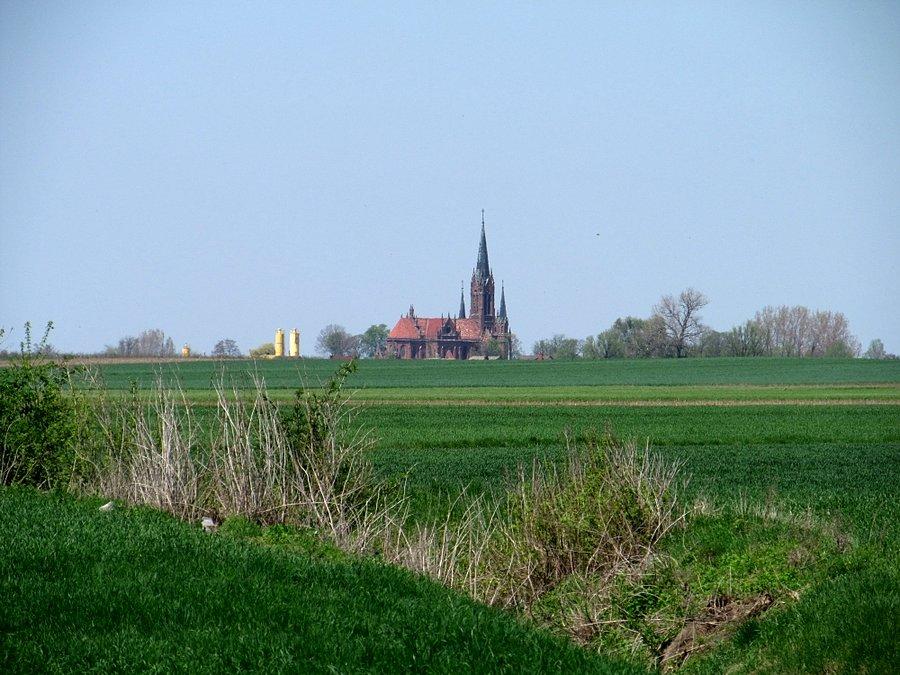 Kościół w Zdunach - to już w drodze powrotnej nie w skansenie