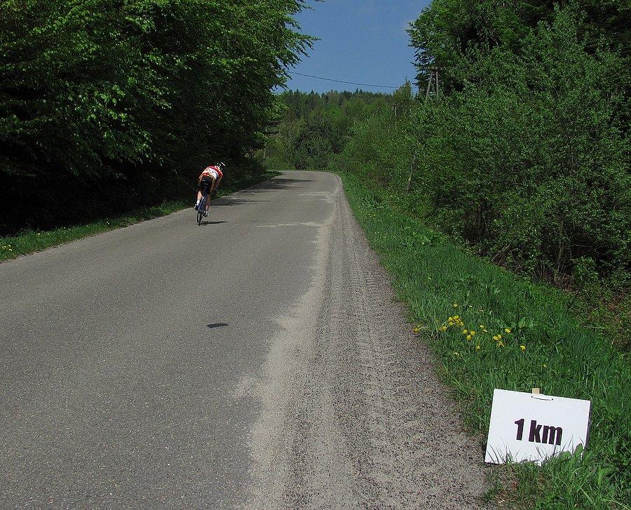 Dalszy ciąg podjazdu - 1km do premii