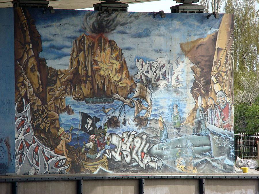 Wycieczka po Szczecinie w poszukiwaniu graffiti i murali. Pod Trasą Zamkową 7