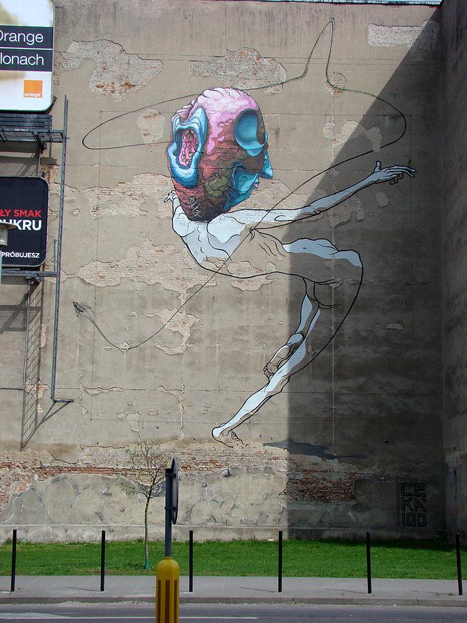 Wycieczka po Szczecinie w poszukiwaniu graffiti i murali. Pierwszy obiekt