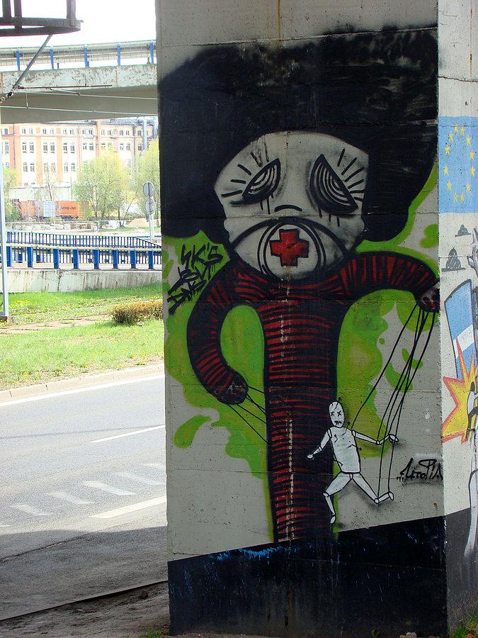 Wycieczka po Szczecinie w poszukiwaniu graffiti i murali. Pod Trasą Zamkową 5
