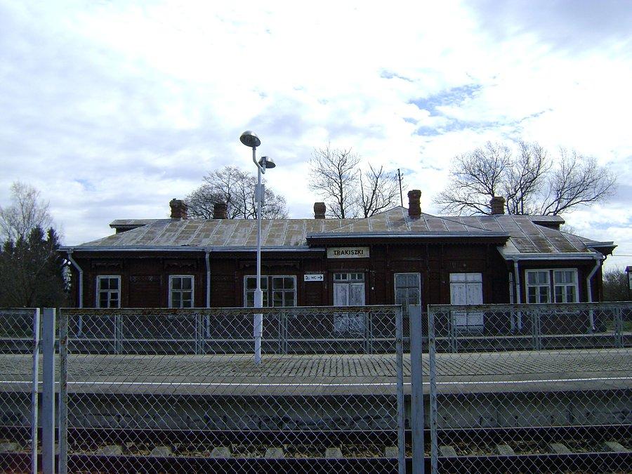 Dawny budynek dworca w Trakiszkach