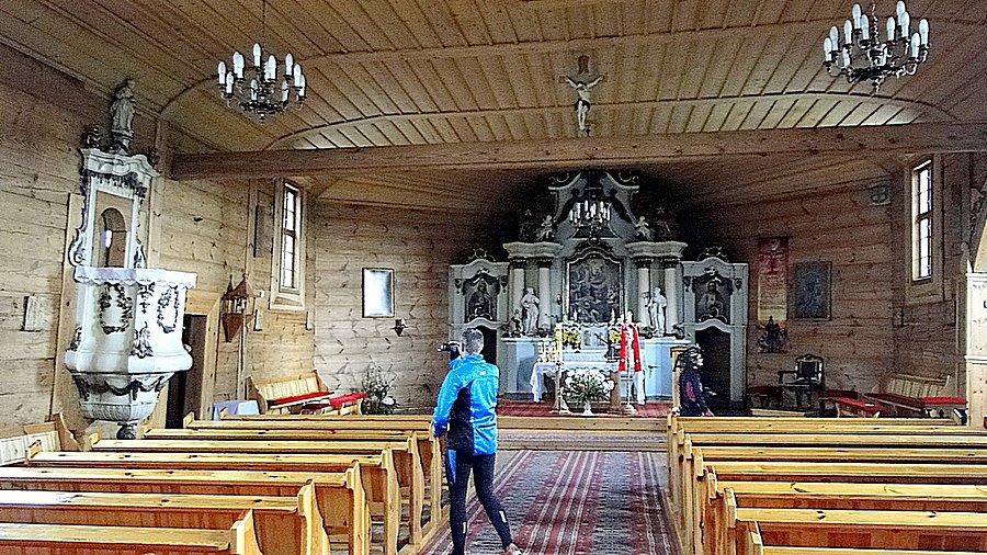 Wnętrze. Za pierwszym razem był zamknięty