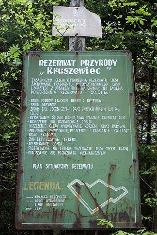 Po drodze mijamy Rezerwat Kruszewiec