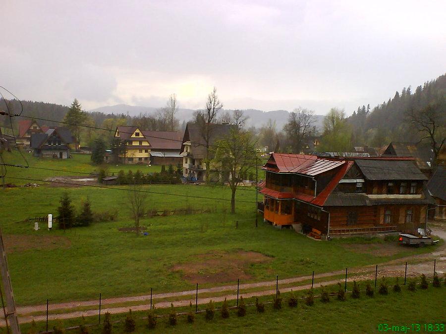 Poronin, widok na zachód (Pasmo Gubałowskie)