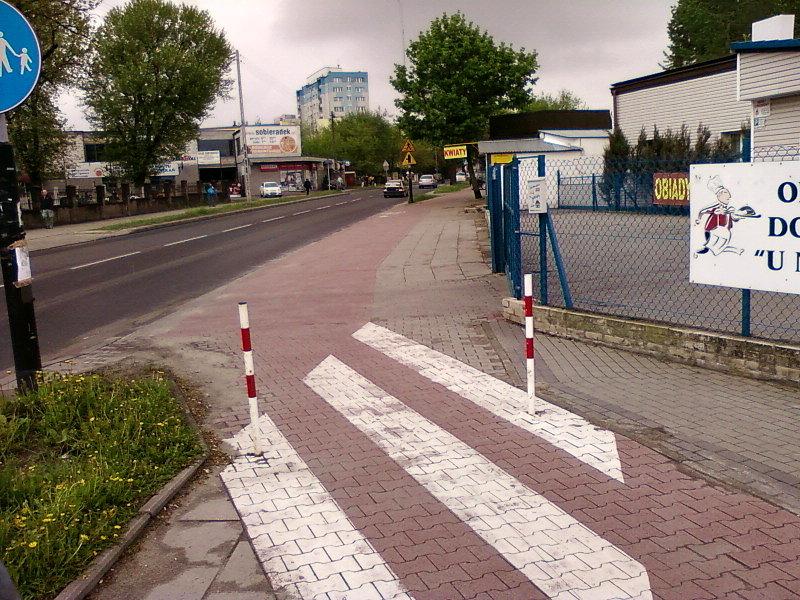 Retkińska - słupki przeszkadzające