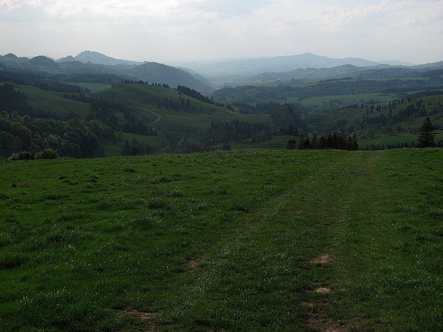 Zjazd w stronę doliny z okolic sedla Rozdiele