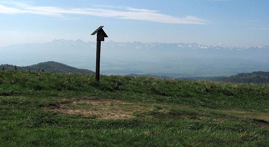 Hala Długa i majaczące gdzieś tam Tatry