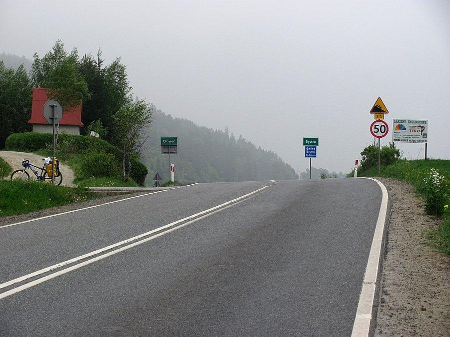 Szczyt ciągnacego się podjazdu