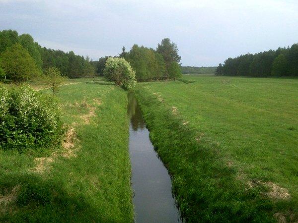 Widok z kładki granicznej pod Rieth
